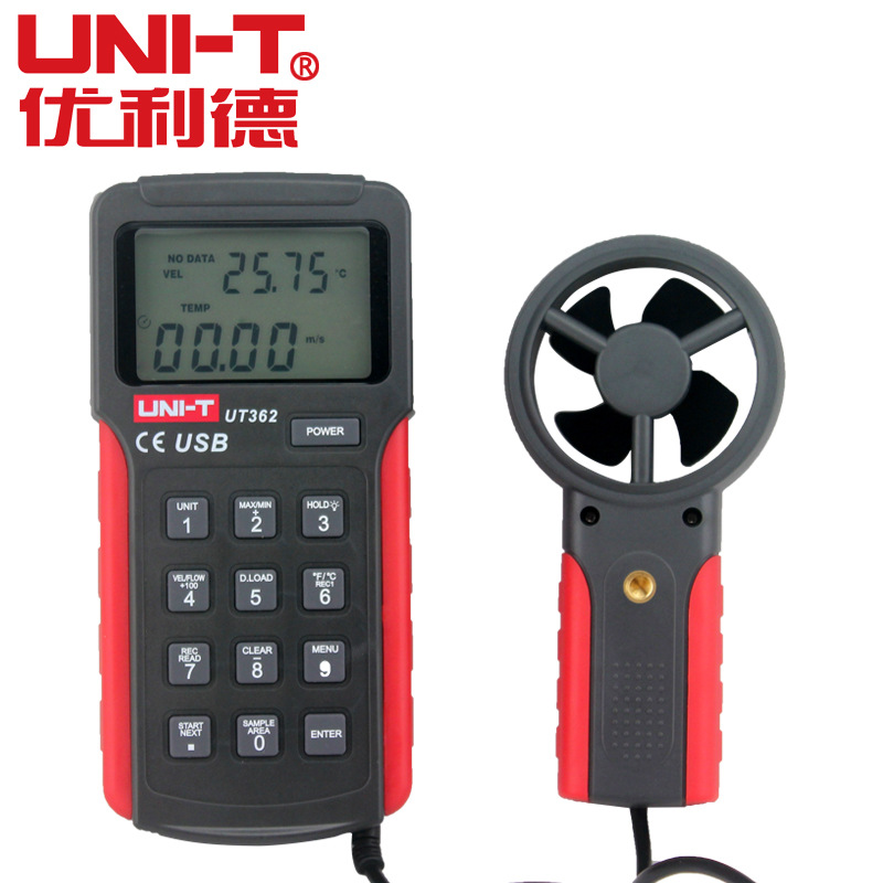 深圳优利德代理供应UT362数字式风速仪 UNI-T风速计