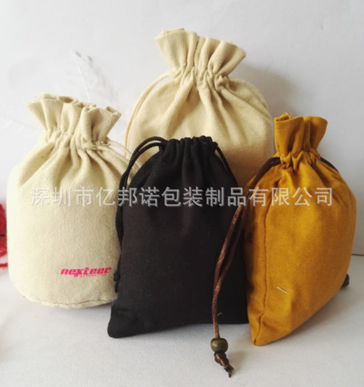 批发 棉帆布束口袋 棉布抽绳袋 帆布酒袋米袋礼品包装棉布袋定 制