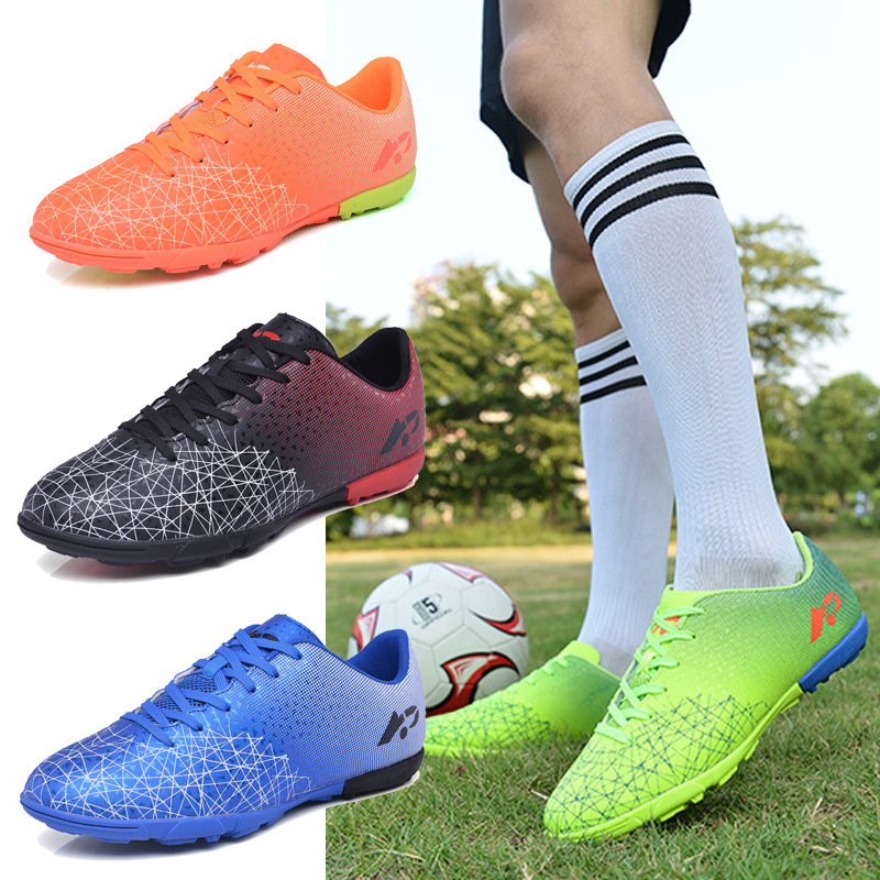 靓丽鸟儿童足球鞋碎钉训练鞋男soccer钉鞋football shoes长钉鞋女|ru