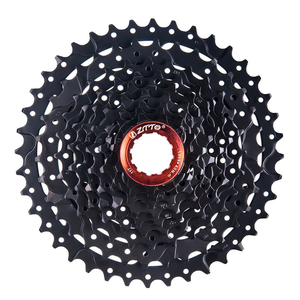 ZTTO volante de montaña 9 velocidad 40t Todo Negro bicicleta de montaña volante cassette volante accesorios para bicicletas