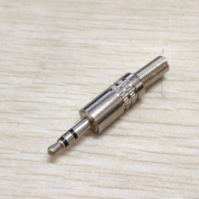 厂家直供 金属3.5头 耳机插头 立体声插头 音频插头 双声道焊接头