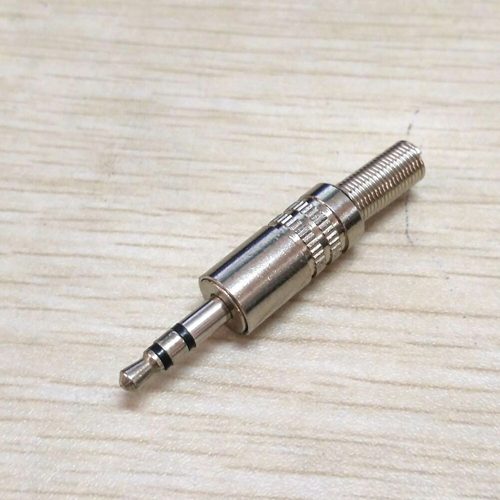 厂家直供 金属3.5头 耳机插头 立体声插头 音频插头 双声道焊接头