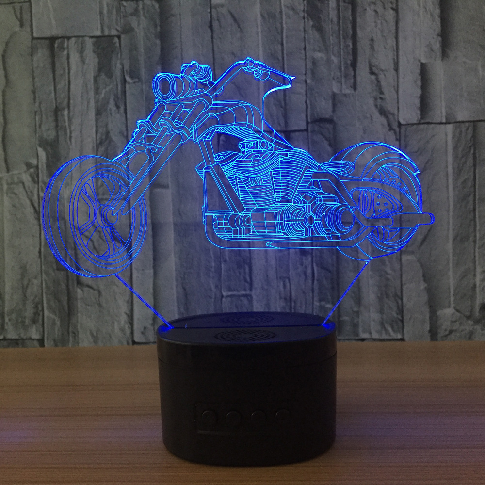 3d led 创意灯 相框式3d灯七彩遥控触摸礼品