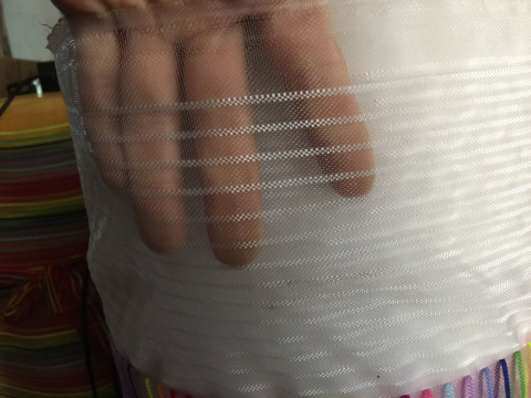 厂家现货供应尼龙环保面料彩条网布 礼品袋网布彩条布