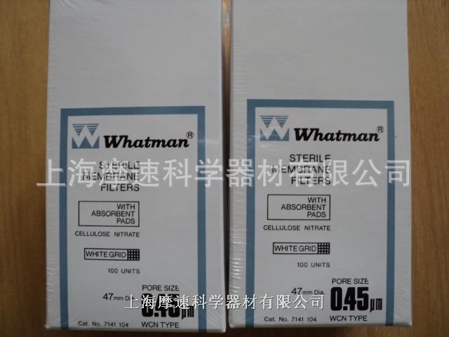 GE WHATMAN 微生物检测无菌硝酸纤维素滤膜7141-104 0.45UM 47MM
