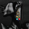 Ethnic retro earrings solar-powered, accessory, ethnic style, wholesale