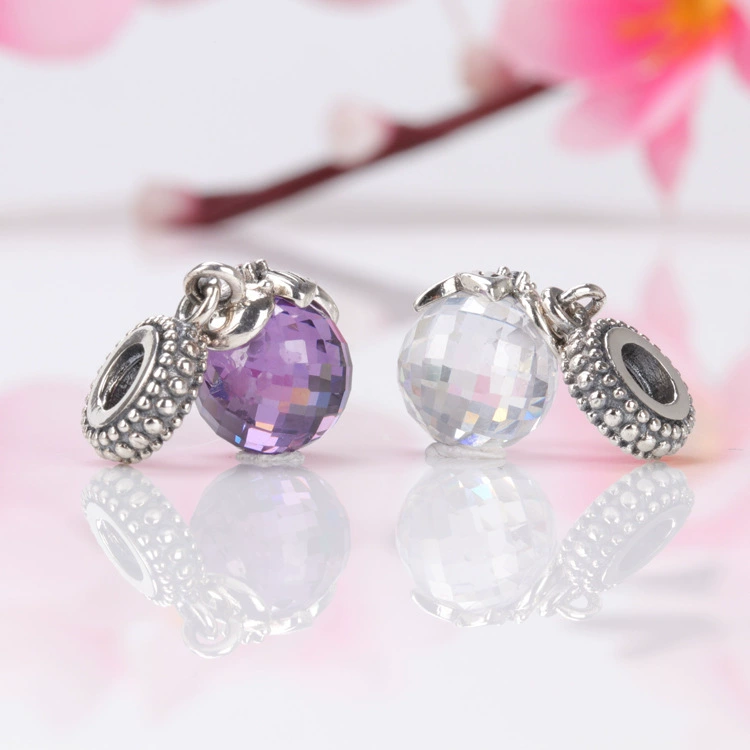 Fuchsia zirconium, bracelet, accessory, S925, silver 925 sample, Birthday gift
