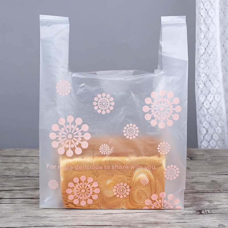 粉色樱花食品手提袋100个/扎