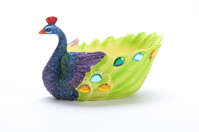 Manufacturer Shang Hedao trumpet Peacock resin Succulent Flower pot personality Micro Landscape Fleshy Cold platter Wholesale flower pots