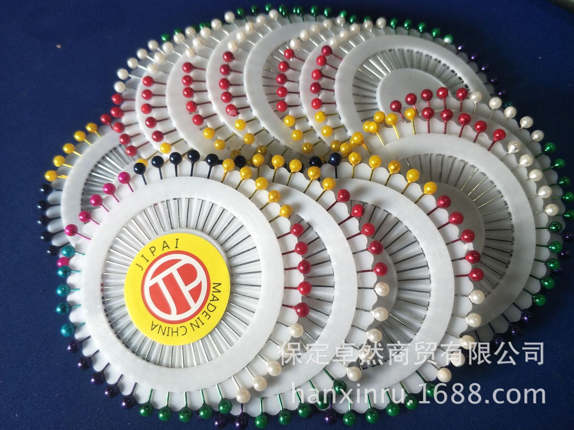 工厂批发直营品牌彩色珠针圆盘珠针大头针diy衍纸专用珠针定位针-阿里巴巴