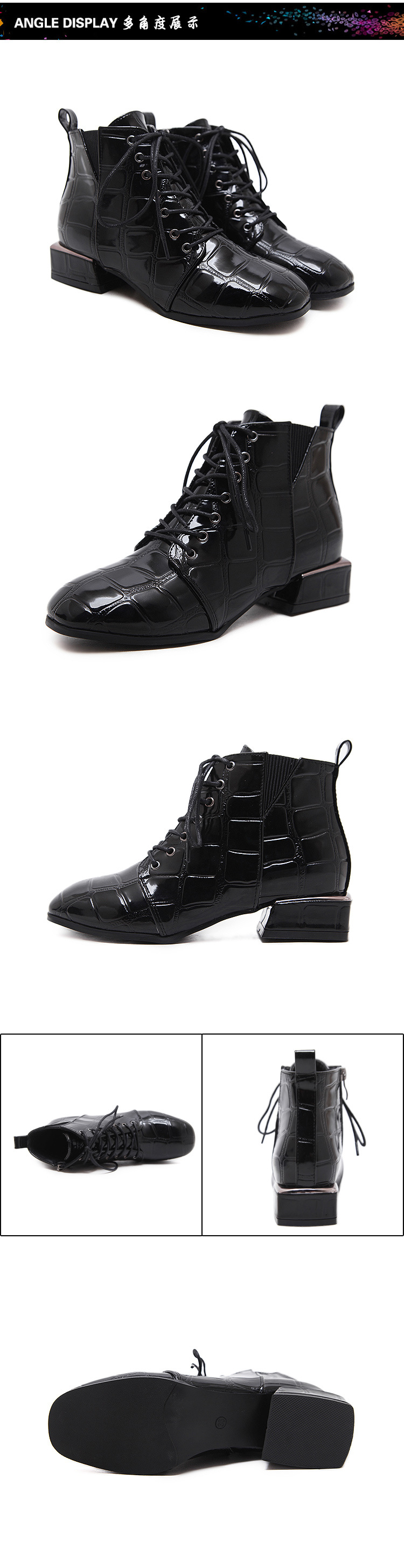 Bottes femme en PU artificiel - Ref 3355411 Image 11