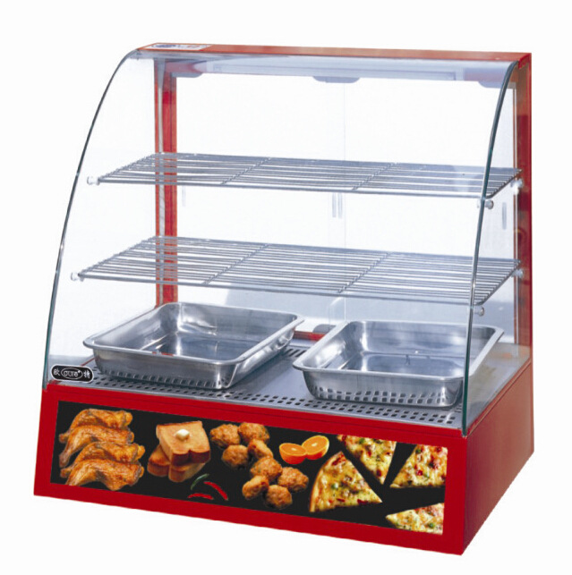 欧特OT-2P弧形保温柜凉菜小吃西点食品陈列柜 现货特价
