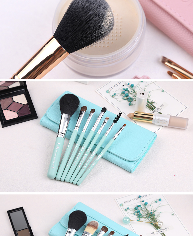 New Artificial Hair Quicksand Ice Cream Color Makeup 7 Sets Of Brushes display picture 9