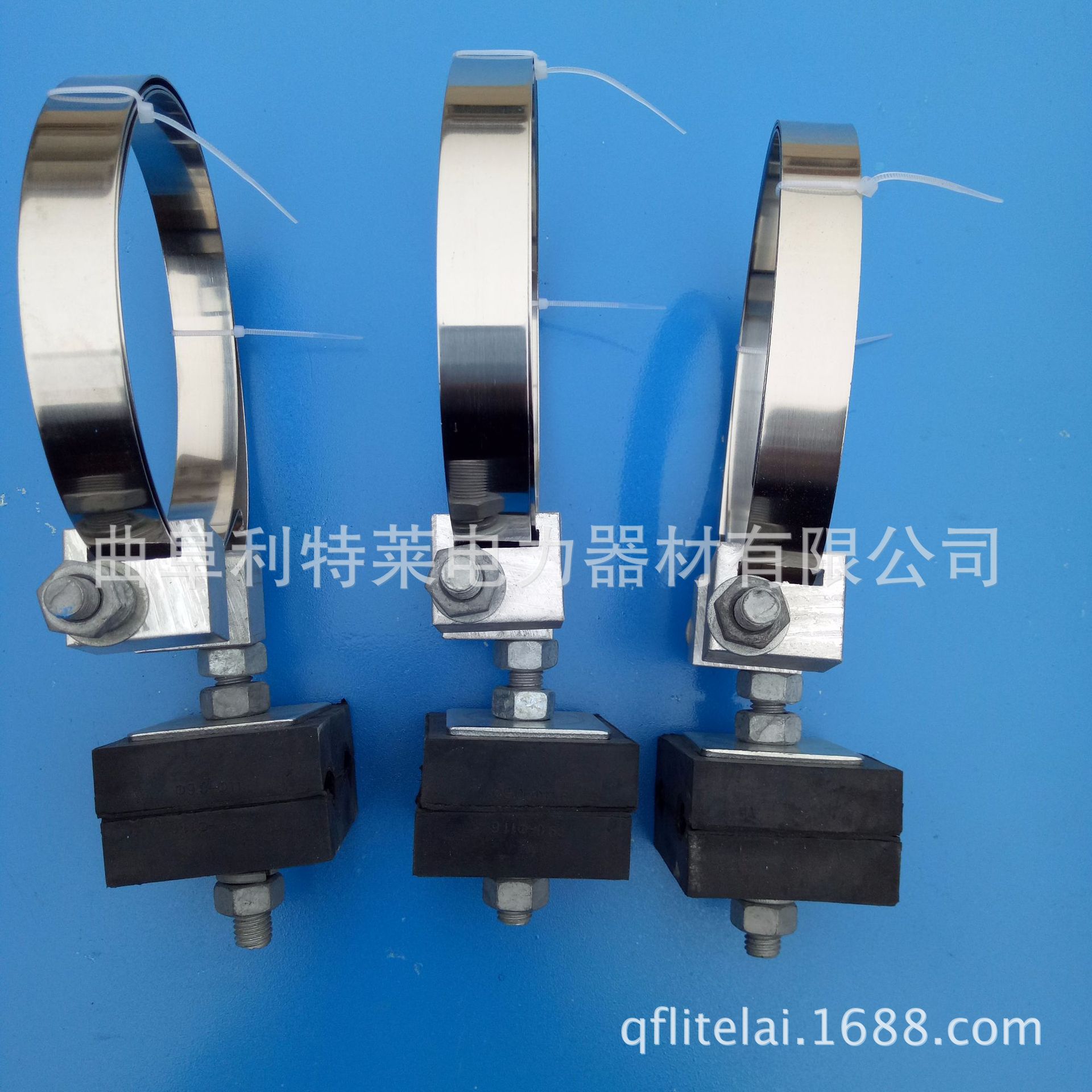 钢带型引下线夹 ADSS杆用引下线夹 光缆引线线夹 光缆金具厂家