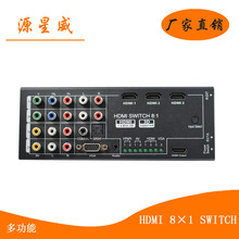 ๦HDMIת 8 Inputs to HDMI+COAXIAL+SPDIF Output 1080p