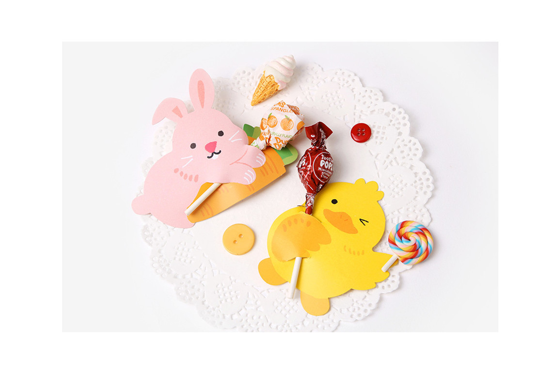 Easter Fashion Rabbit Paper Gift Wrapping Supplies Candy Decoration Card display picture 3