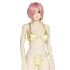 Set, golden swimwear
