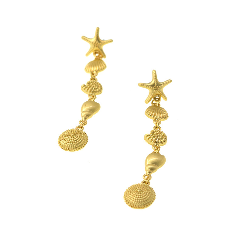 Alloy Fashion Geometric earring(Golden) NHNT0442-Golden