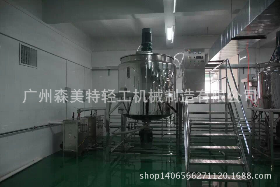 2吨香波均质搅拌锅 蒸汽加热乳化反应釜 乳化罐蒸汽加热 搅料设备