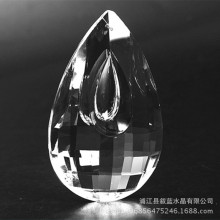 水晶工艺品 机磨水晶挂件钻石网格 玻璃灯饰配件 珠帘散珠