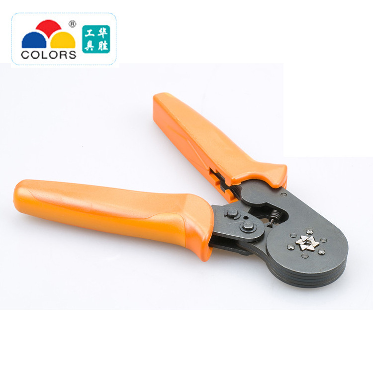 跨境专供 华胜工具迷你型自调式压线钳 HSC86-6 套管式端子压接钳