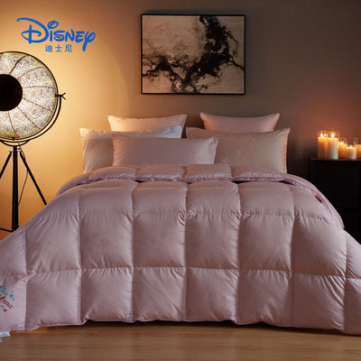 迪士尼儿童羽绒被白鸭绒被芯加厚冬天卡通床上用品冬被200*230cm|ru