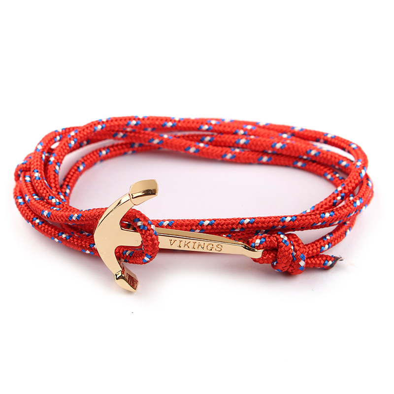 19g Weight Bracelets Classification Alloy, rope Chain Material 1 Piece Quantity Business, Daily, Street Occasion Alloy, rope Material Anchor Pattern Men's Gender Plating Design Casual Style Casual Anchor Alloy Rope Plating Men's Bracelets Men's Chain Bracelets 5