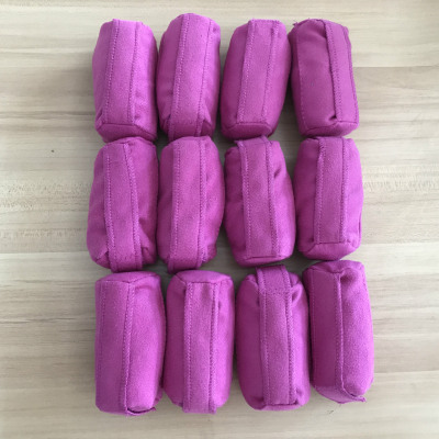 The sleep styler 玫红短款海绵卷发器 干发睡觉卷发棒 卷发器