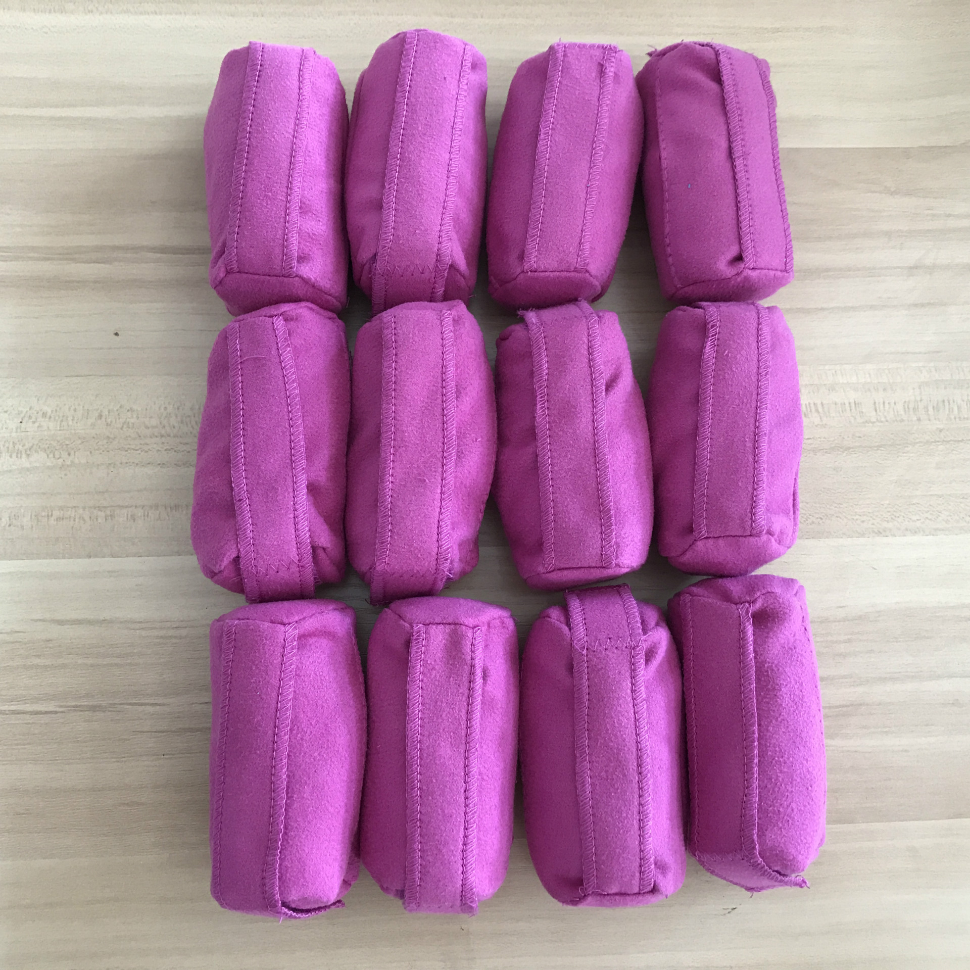 The sleep styler 玫红短款海绵卷发器 干发睡觉卷发棒 卷发器