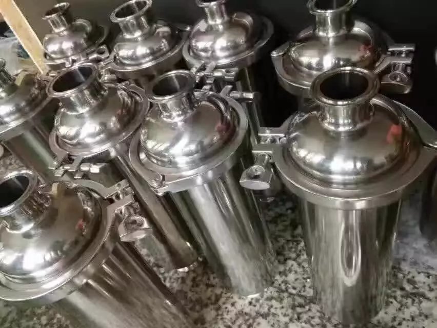 厂家直销 卫生级不锈钢管道快装直通过滤器