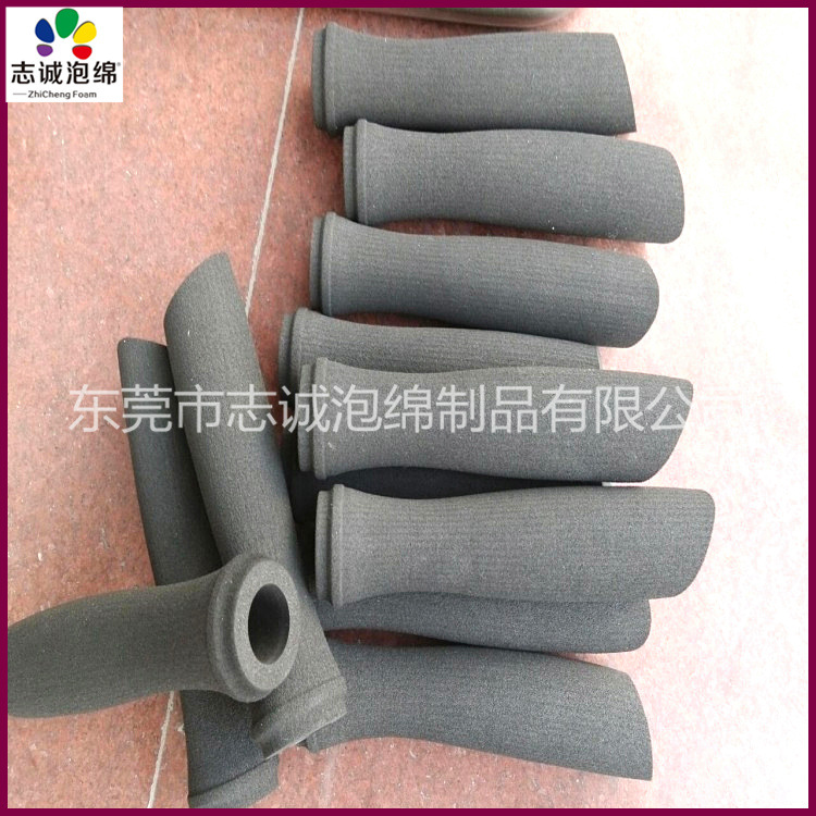 不规则形橡塑手柄 打磨EVA手把套 NBR发泡管套