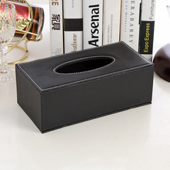 Creative European leather tissue box PU paper holder for restaurant tissue box hotel supplies manufacturer wholesale
