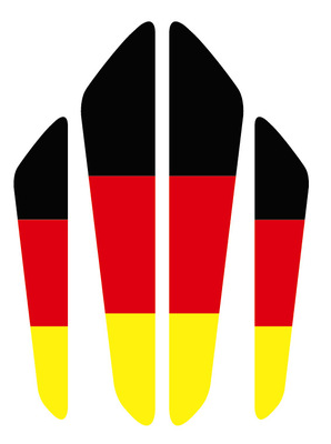 汽车用德国国旗车门保护条 防擦条 防撞防刮蹭胶条 适用任意车型