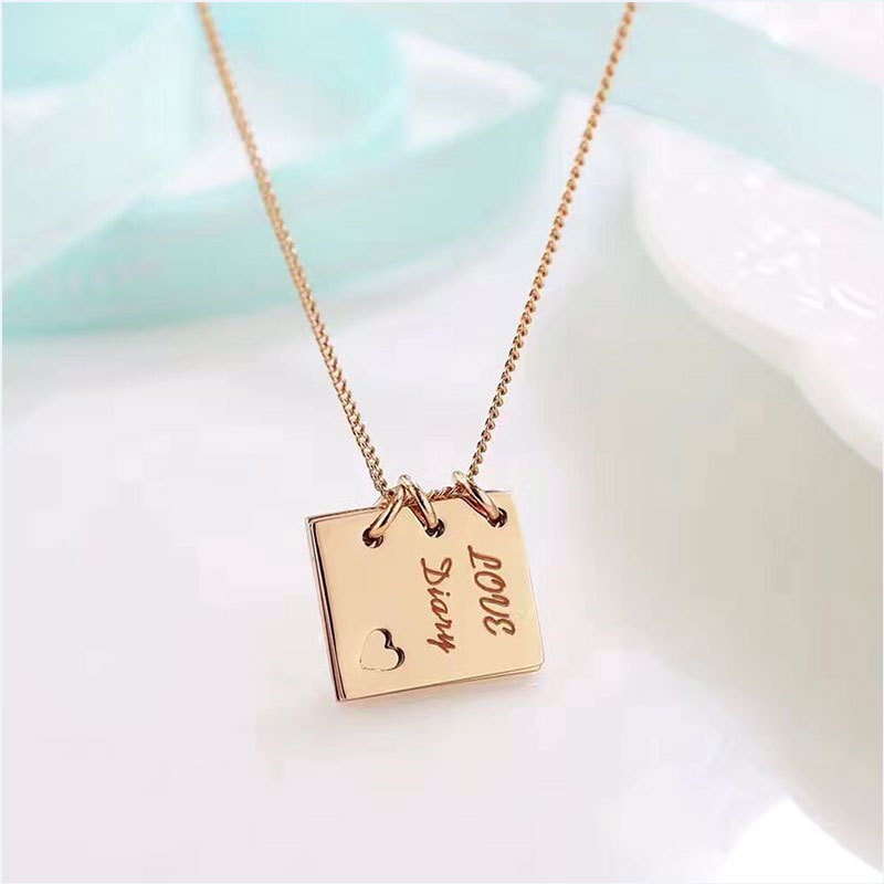 New Fashion Lettering Pendant Necklace Jewelry display picture 1