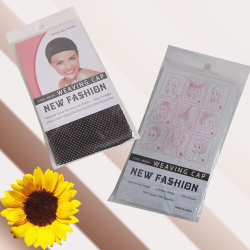 Factory supply new style false hair net for wearing wig cap, high elasticity false hair net hat for collecting hair wig tool