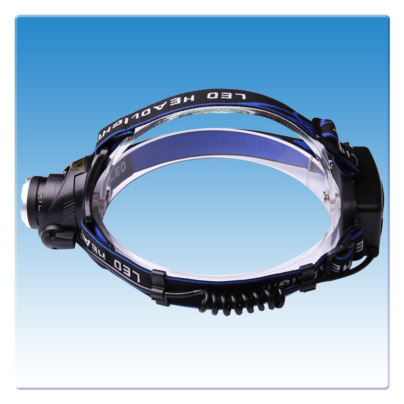 厂家直销新款感应CREE T6伸缩调焦大功率头灯led户外强光可充电V9