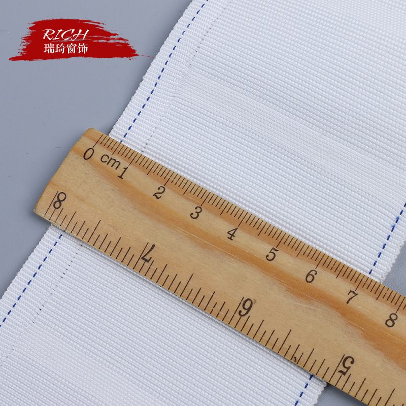 7.5公分窗帘棉布挂钩带 防晒老化穿钩棉布带 窗帘配件辅料批发|ms