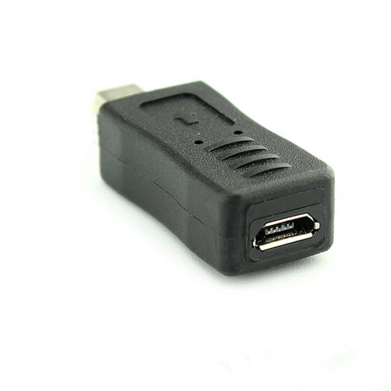 miniUSB公转MicroUSB母 转接头 5P转micro母 T型口转换插头连接器-阿里巴巴