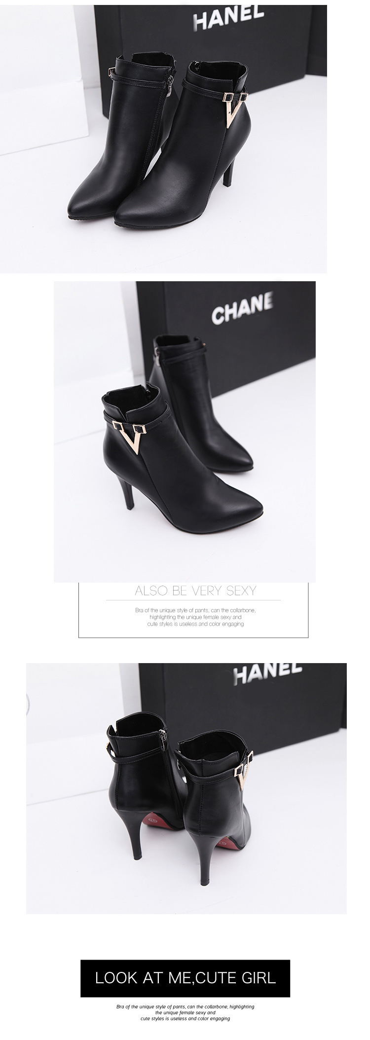 Bottes femme HALINFER  HAN LINGFEI en PU artificiel - Ref 3355220 Image 13