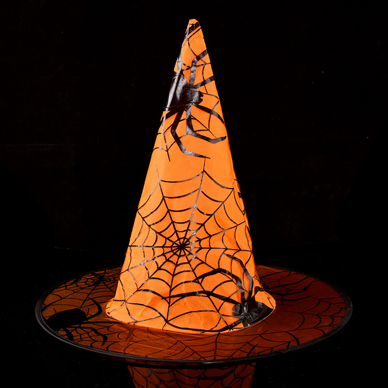 Halloween araña bruja sombrero rendimiento tocado sombrero de mago mascarada fiesta de vestir sombrero Comercio exterior al por mayor