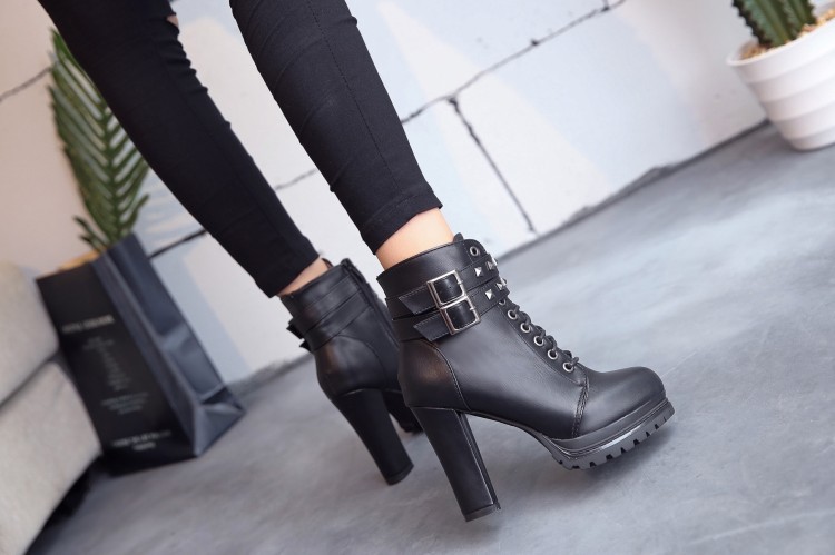 Bottes femme en PU artificiel - Ref 3354696 Image 14