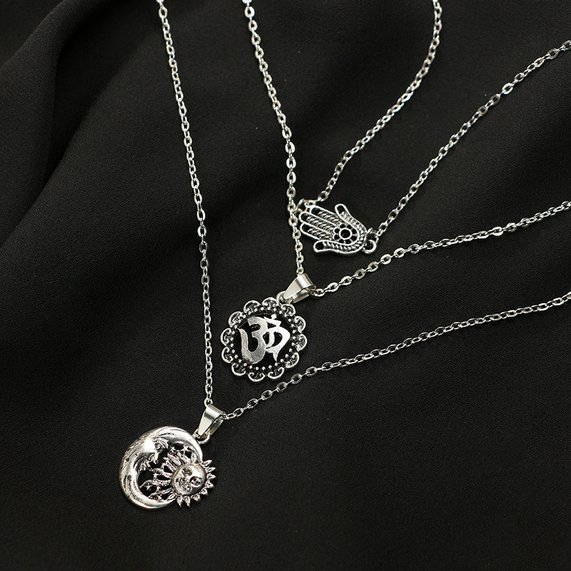 Fashion Alloy platingGeometric (Ancient silver)NHIM1040