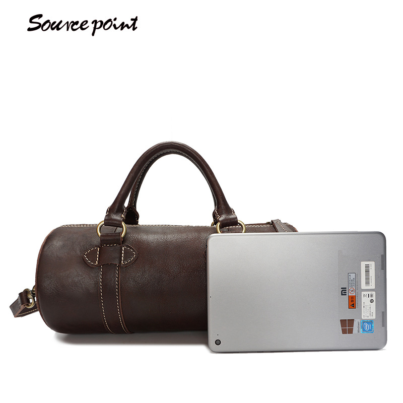 源点新款真皮手提包男单肩包时尚潮流个性斜挎包油光皮男女包现货