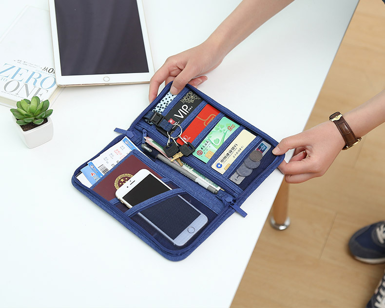 142g Weight 100pcs Quantity Nylon Material Solid Color Pattern Casual Style Simple Certificates Mobile Phone Change Storage Bag Wholesale Nihaojewelry 11