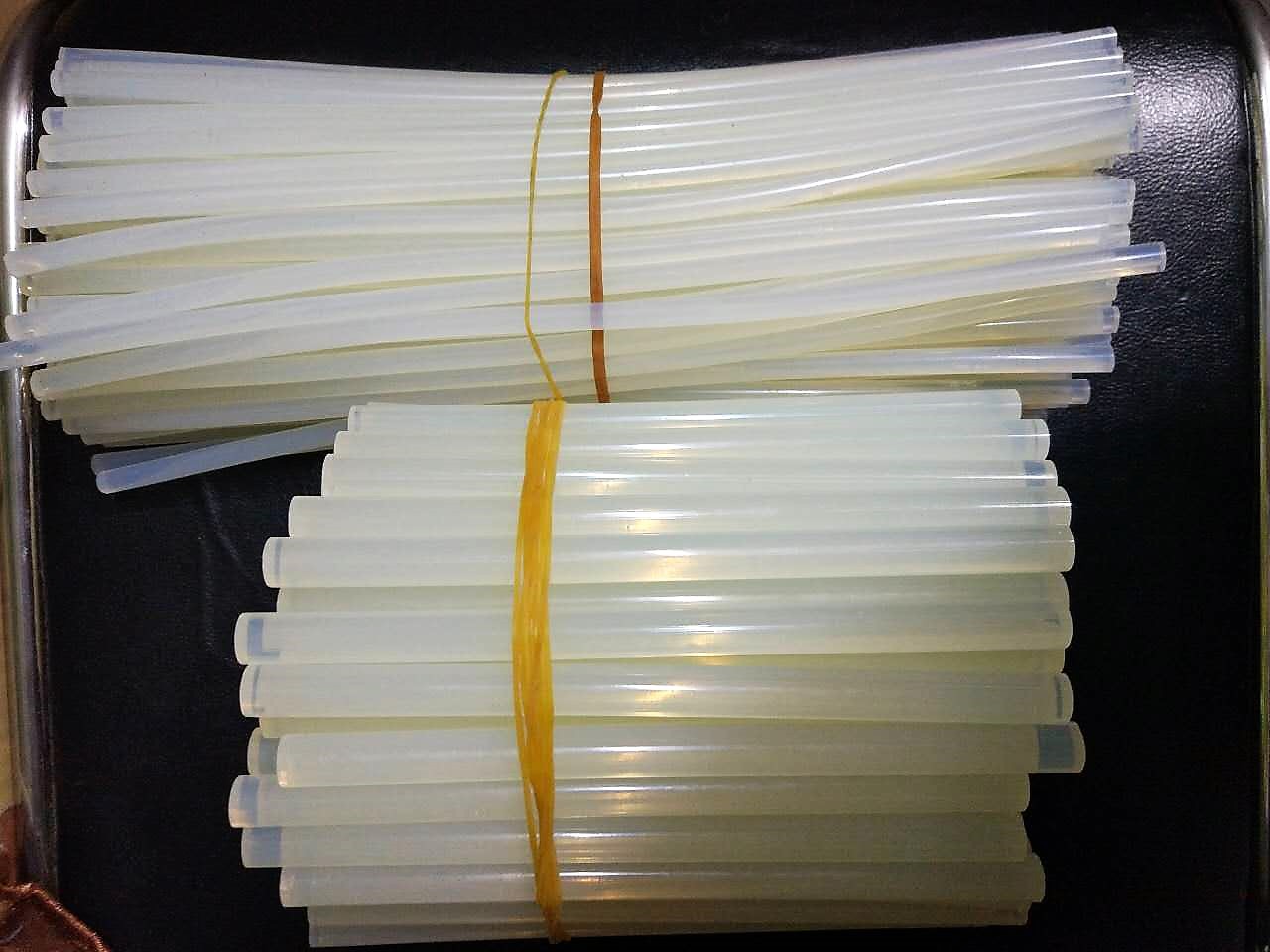 DIY发饰 热熔胶棒胶条熔后透明 工艺品饰品发饰胶棒