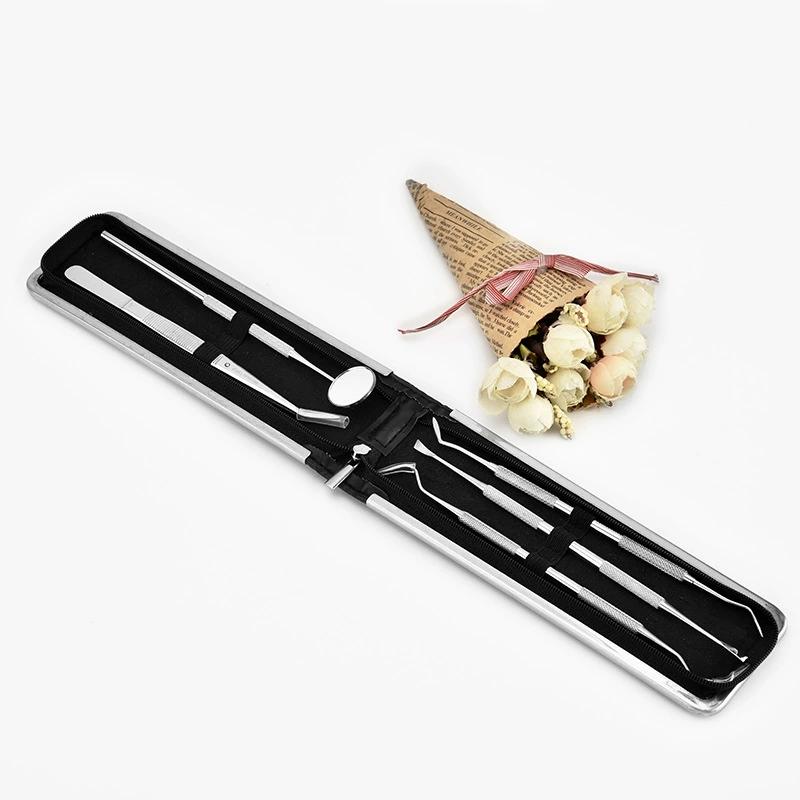 Tools set, tweezers stainless steel, mirror