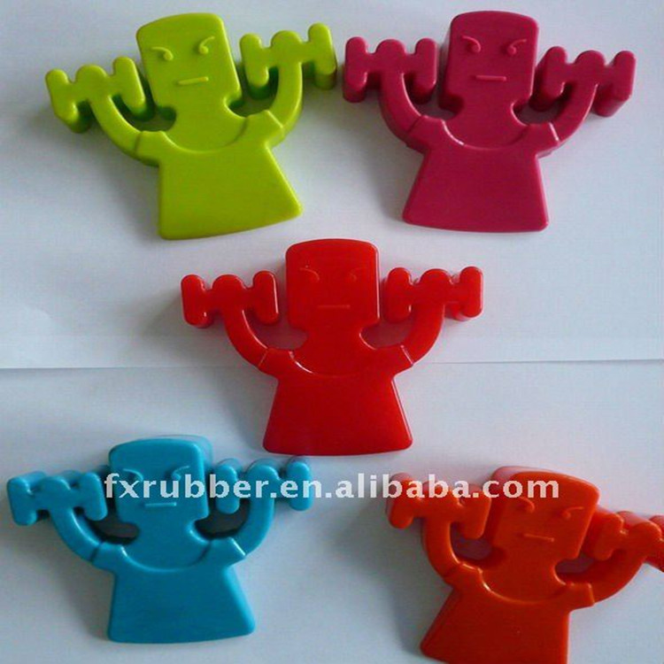 男孩小人形状硅胶门档 圣诞节礼物 创意门塞 食品级FDA超市促销品