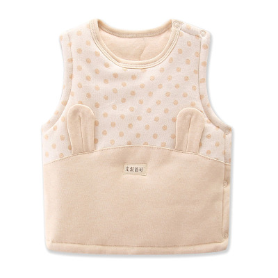 2018秋冬婴儿棉马甲卡通加厚保暖男女宝宝棉背心全棉儿童棉马夹