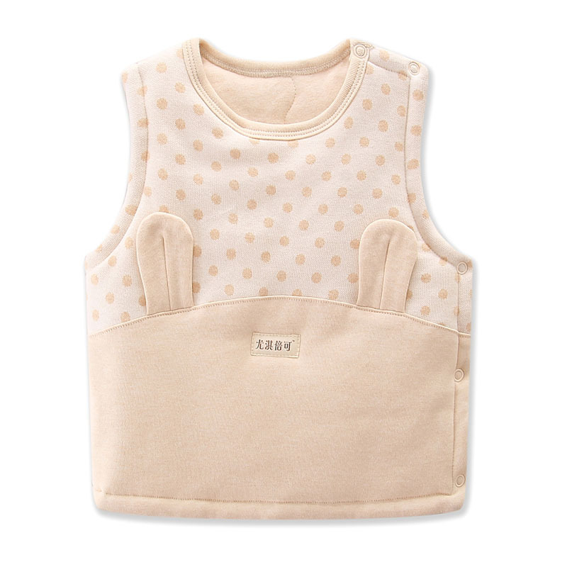 2018秋冬婴儿棉马甲卡通加厚保暖男女宝宝棉背心全棉儿童棉马夹