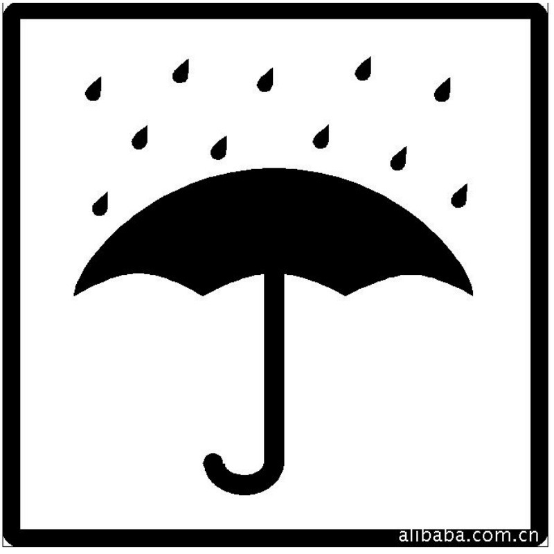 PACKING物流包装LOGO标志标签纸Fasson-sy0035易碎泡沫不干胶标签